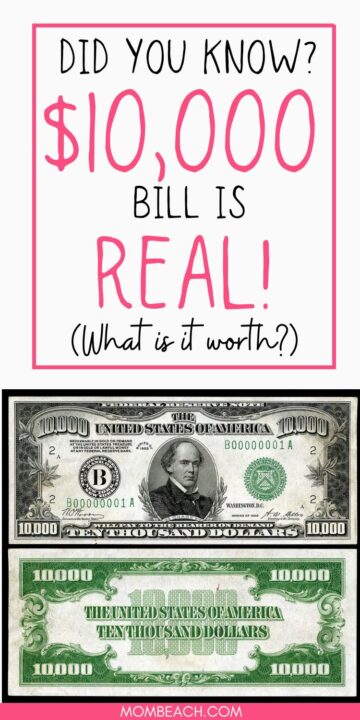 $10,000 bill pinterest pin