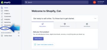 create a shopify store
