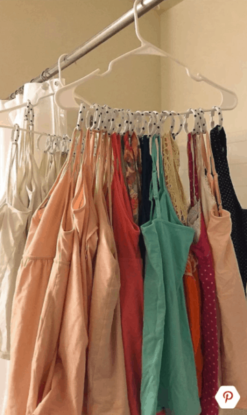 closet organizing hack