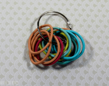 hair tie organization