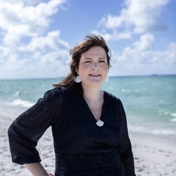 Becky Beach at the Miami Beach.