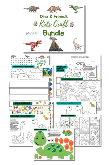 Dinosaura kid's craft kit for kids.