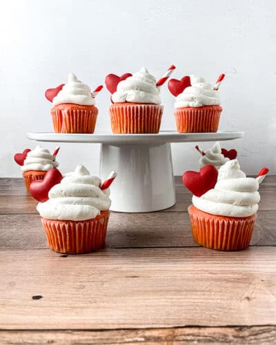 Strawberry Hot Chocolate Cupcakes