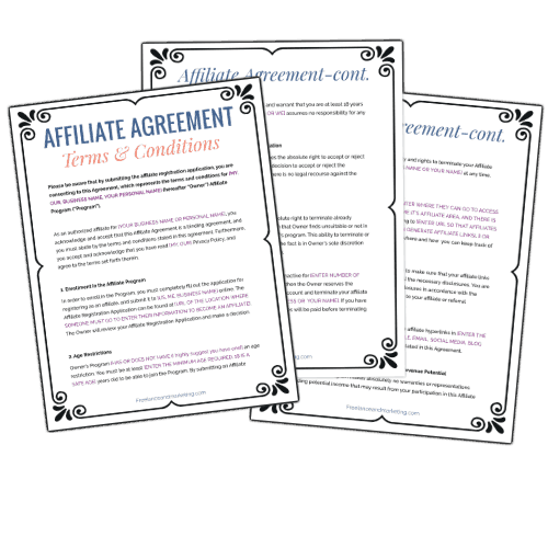 affiliate agreement