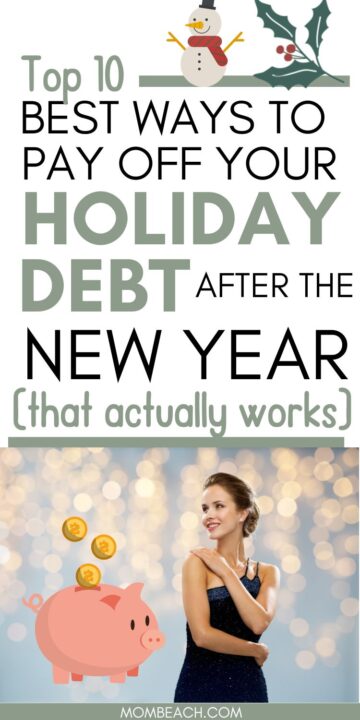 holiday debt pin for Pinterest