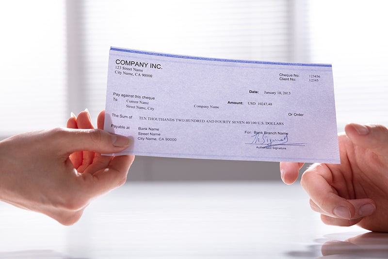 paycheck for working hard!