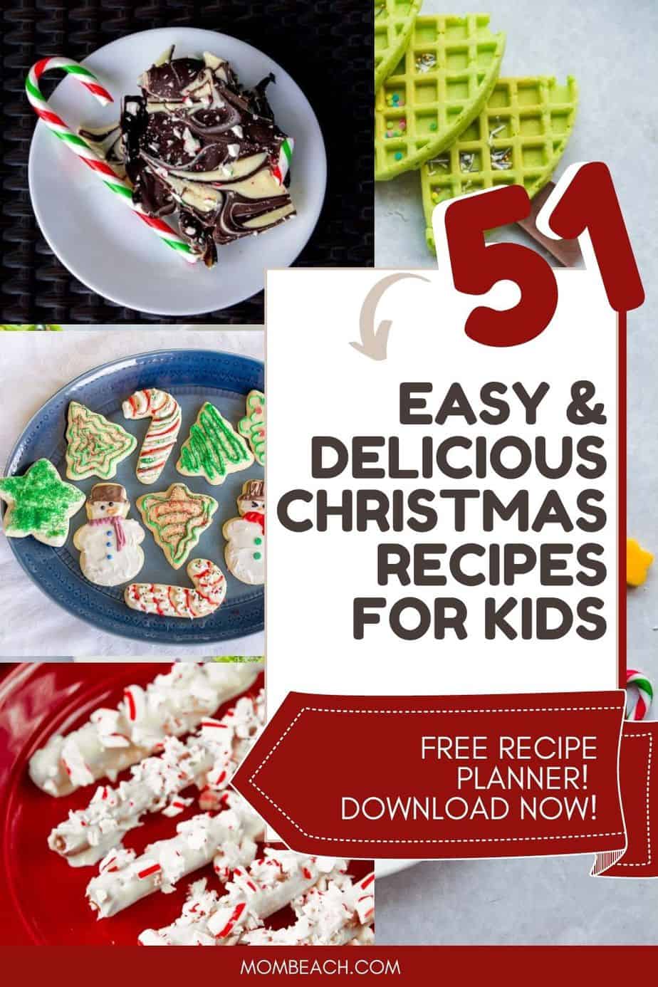You won't believe how much fun kids will have when helping you to make these festive Christmas holiday recipes. They are simple and easy to make. Some of them are healthy and easy no bake or cook too. They are quick recipes ideas for families to make at home. There are dinners, breakfasts, desserts, and appetizers.