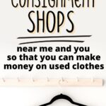 Consignment shops Pinterest pin.