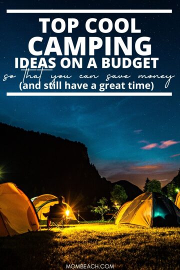 Cool camping ideas on a budget pinterest pin