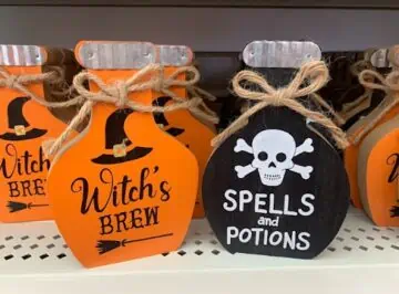 Small signs from the Dollar Tree.
