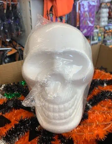 Crafty skulls found in the Dollar Tree.