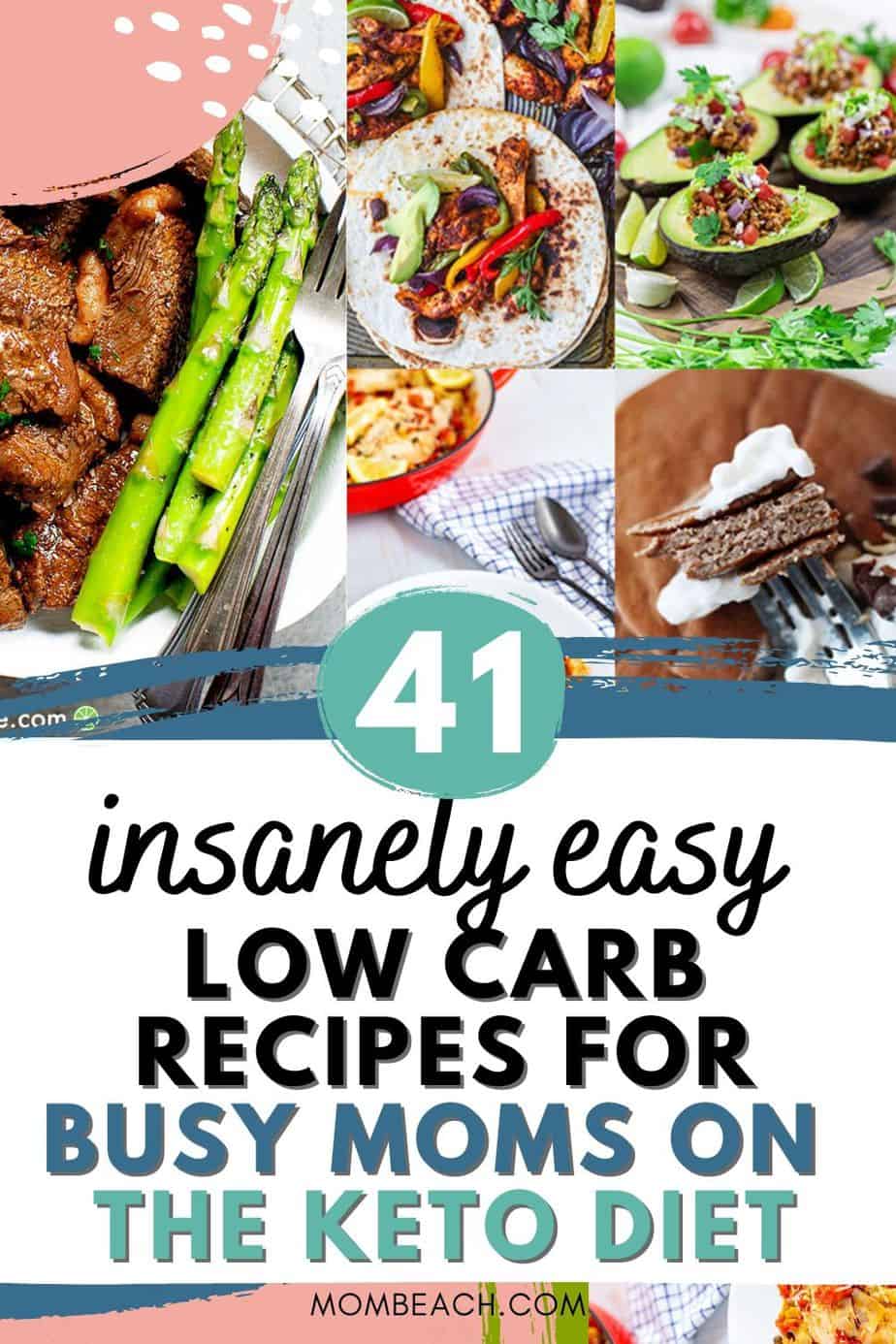 You won't believe how insanely easy these low carb recipes for dinner are! We have chicken, beef, crockpot, Instapot, and more recipes. Some include videos as well so you can see how to prepare the meals. Each of these low carb meals is perfect for a mom on the keto diet who is too busy to cook. #lowcarbrecipes #lowcarbmeals #lowcarbrecipesfordinner #easylowcarbrecipes #easylowcarbdinnerrecipes #easylowcarbmeals