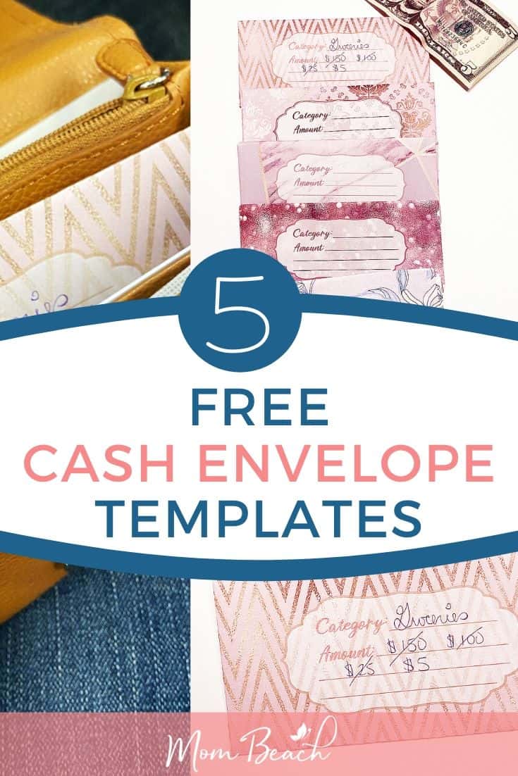 You won't believe how easy the cash envelope system is with these 5 free cash envelope templates. DIY cash envelopes are great to print out. These free printable cash envelope templates make cash envelope budgeting quick and easy! You simple put categories on the cash envelopes and place them in your wallet. This tutorial teaches you how to make cash envelope templates that you print out yourself. They are cute and free for your budget! #freecashenvelopetemplates #cashenvelopeprintables