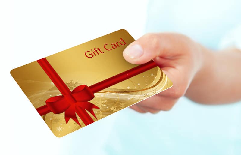 Don’t you love it when someone hands you a free gift card?