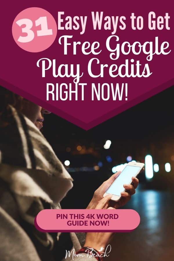 You won't believe how easy it is to get get free Google Play Credits fast with these 31 ways. You don't have to spend money on Google Play Credits, but can get them for free with ease. Learn more by clicking on this pin! #freegoogleplaycredits #freeplaycredits #freegoogleplaymoney #freegiftcards #googleplay #googleplaycredits