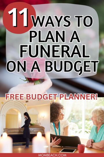 Pinterest pin for funeral planning.