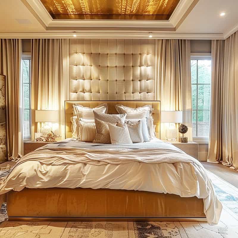 Gold home bedroom refresh.