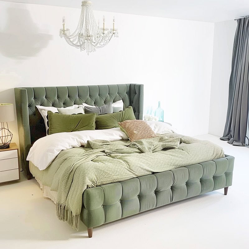 Green home bedroom refresh.