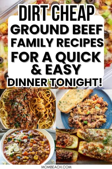 Ground beef recipes pin for Pinterest.