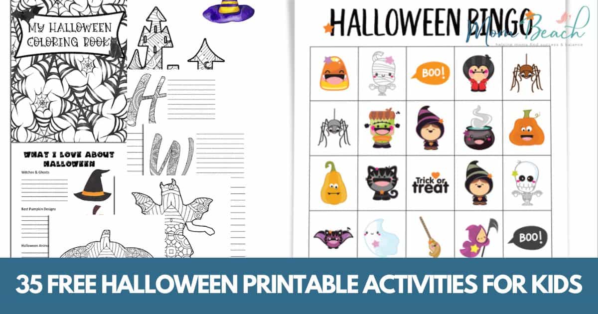 🎃35 Free Halloween Printable Activities for Kids - High Quality👻