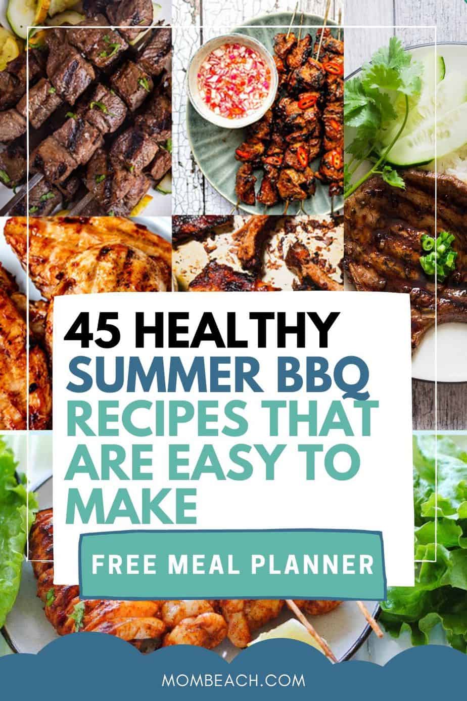 You won't believe how amazing these healthy Summer BBQ recipes taste! They are perfect for a crowd and for the family. We have meat, chicken, lamb, shrimp, pork, and vegan recipes rounded up just for you. Get these recipes created hot off the grill at your next cookout. There are keto and vegan recipes that are easy to make for dinners. #healthysummerbbqrecipes #summerrecipes #summerBBQrecipes #bbqrecipes #summerBBQrecipesforacrowd