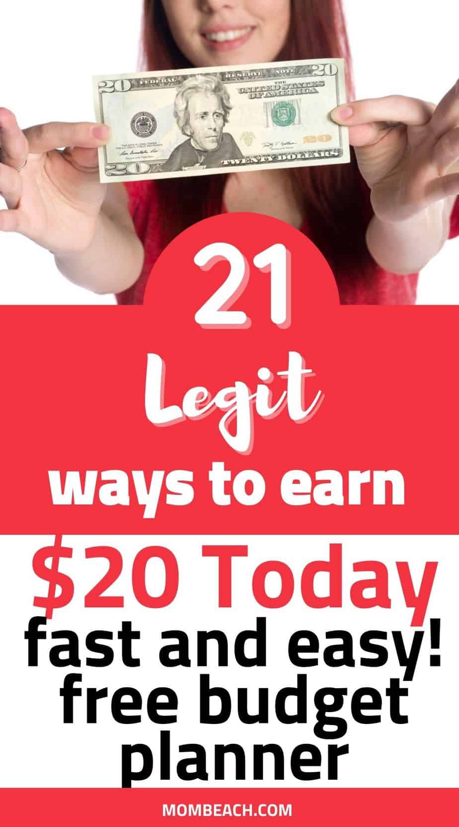 How to Get 20 Dollars Fast: 21 Easy Legitimate Ways