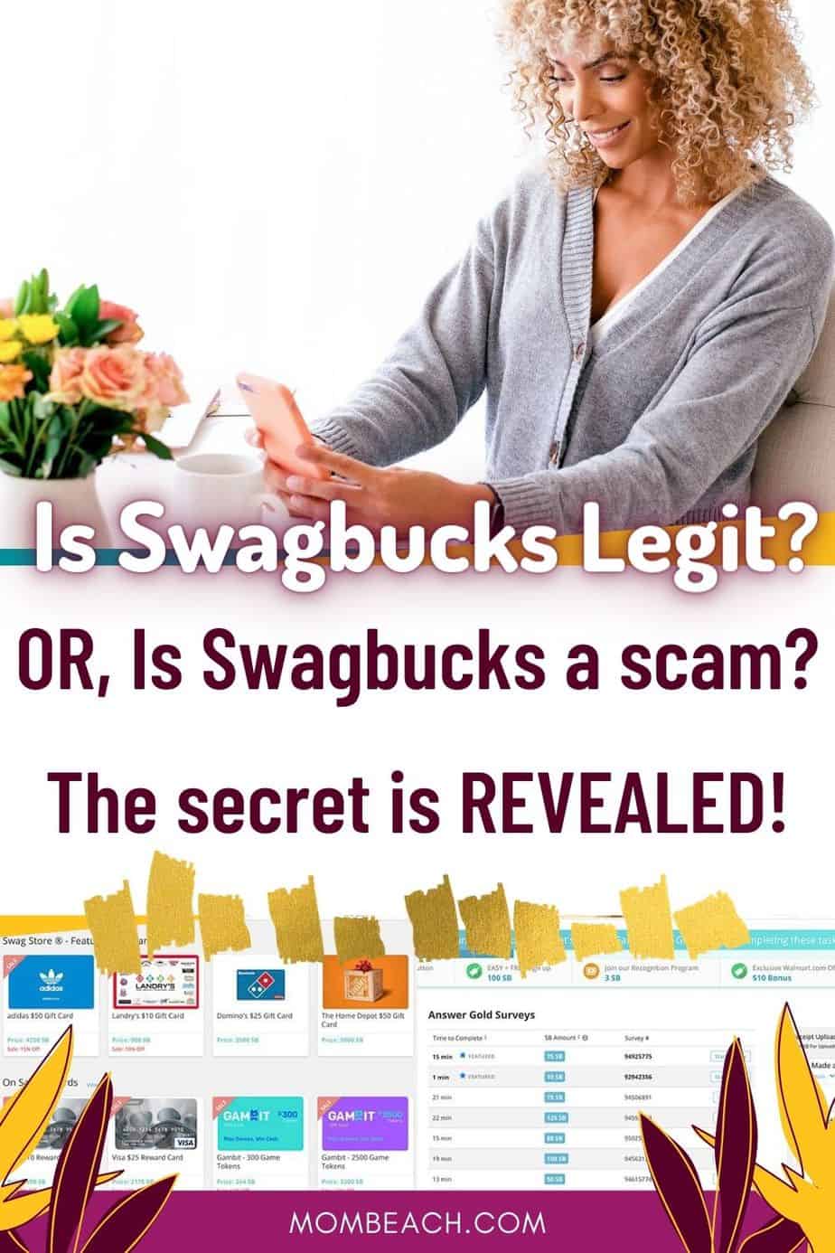 Is Swagbucks legit or a scam? We discuss this in today's awesome post in detail. Swagbucks is for beginners and there are lots of hacks to get free gift cards. We share tips on how to use Swagbucks and how to make money fast. #isswagbuckslegit #swagbucks #paidsurveys #swagbuckstips #howtomakemoneyonswagbucks