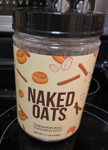 Naked Nutrition Cinnamon Roll Oats.