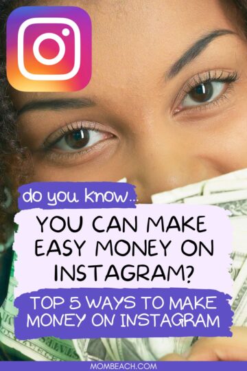 Pinterest pin on making money on Instagram