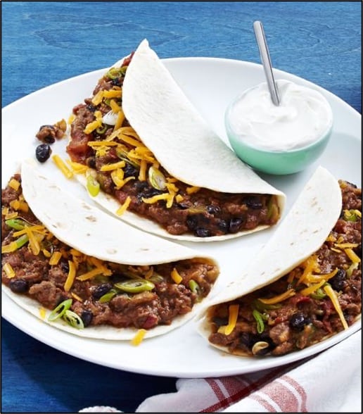 cheesy tacos
