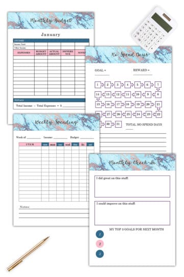 free printable budget planner