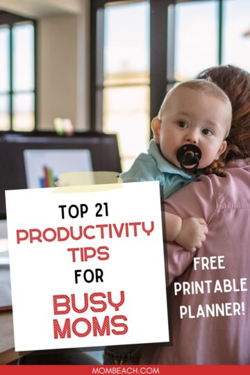 Productivity tips Pinterest Pin