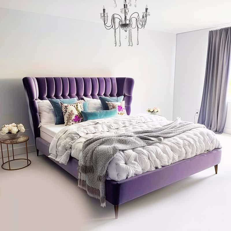 Purple home bedroom refresh.