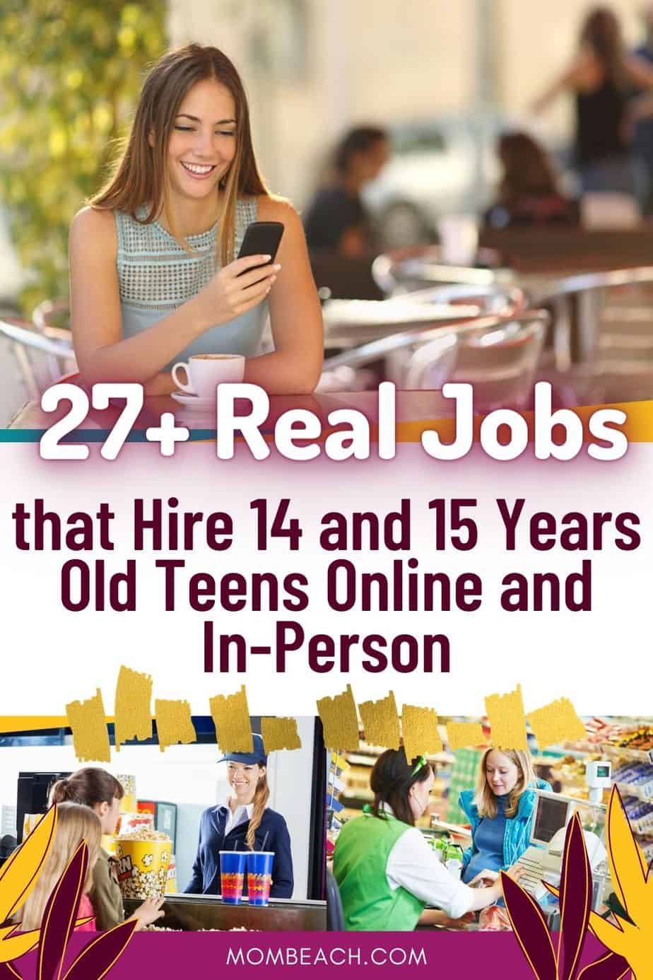 Check out our awesome 27+ jobs on how 14 and 15 year old teens can make money online on in-person. If teens need something to do if they are bored, then why not spend time making money in-person or online!  #howcanteensmakemoneyonline #howcanteensmakemoney #makemoneyonlineteens #onlinejobsforteens #14and15yearoldjobs #jobsforteens