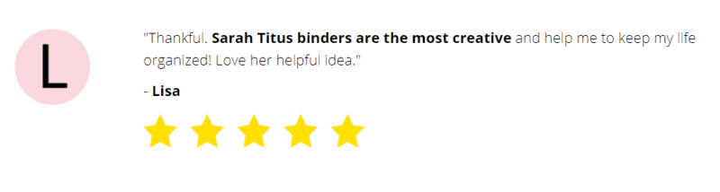 Sarah Titus Review