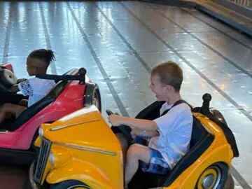 Six Flags bumper cars