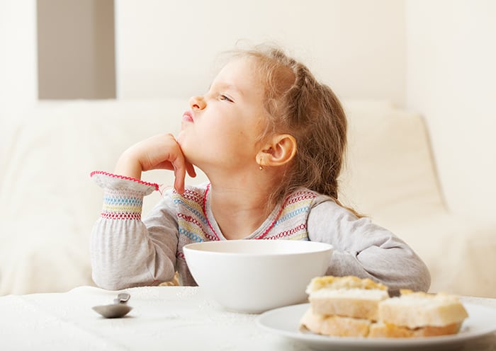 strong-willed child doesn't want food