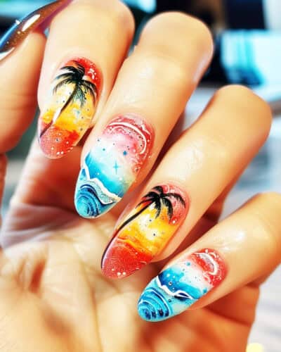 beach nails