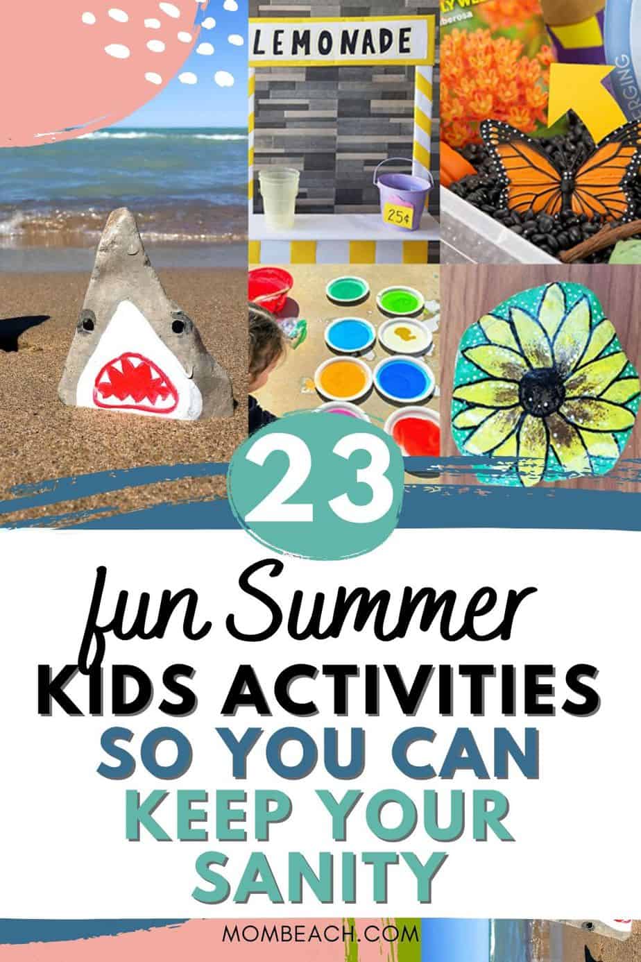 These outdoor and at home kids Summer activities are great for boys and girls. There are easy and fun DIY crafts and learning activities too. There are even water activities and other creative ideas to have fun in the Summer! #summerkidsactivities #outdoorsummerkidsactivities #athomesummerkidsactivities #summerkidscrafts #funsummerkidsactivities