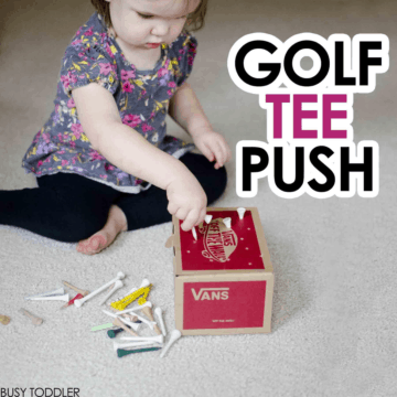 Golf Tee Push: Fine Motor Skills Activity