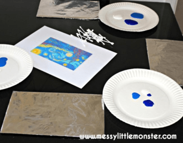 Painting on Foil - An Easy Art Activity