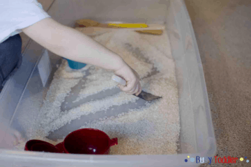 Rice Bin Sensory Play Activity