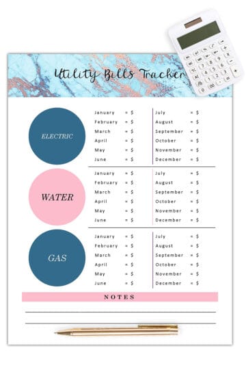 free printable budget planner