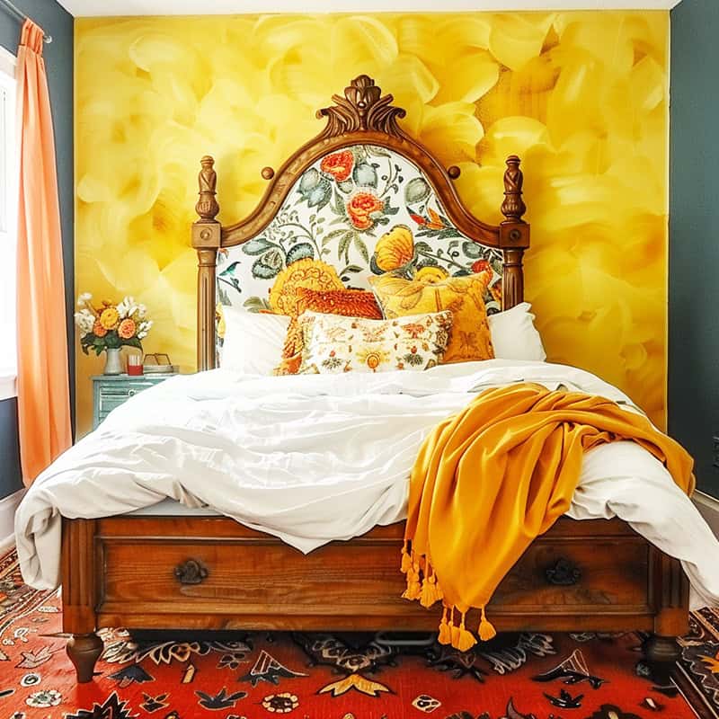 Yellow home bedroom refresh.