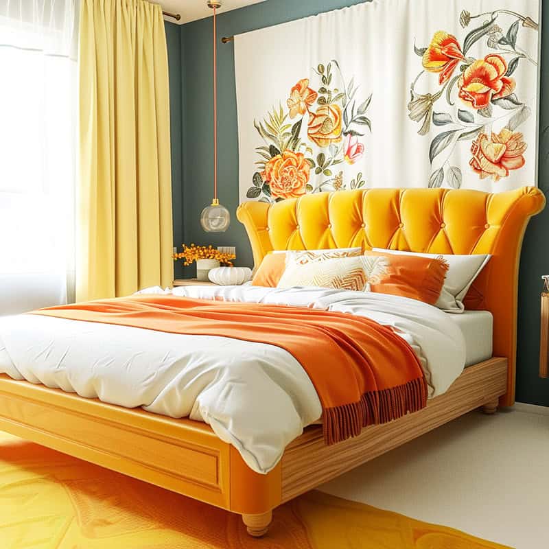 Yellow home bedroom refresh.