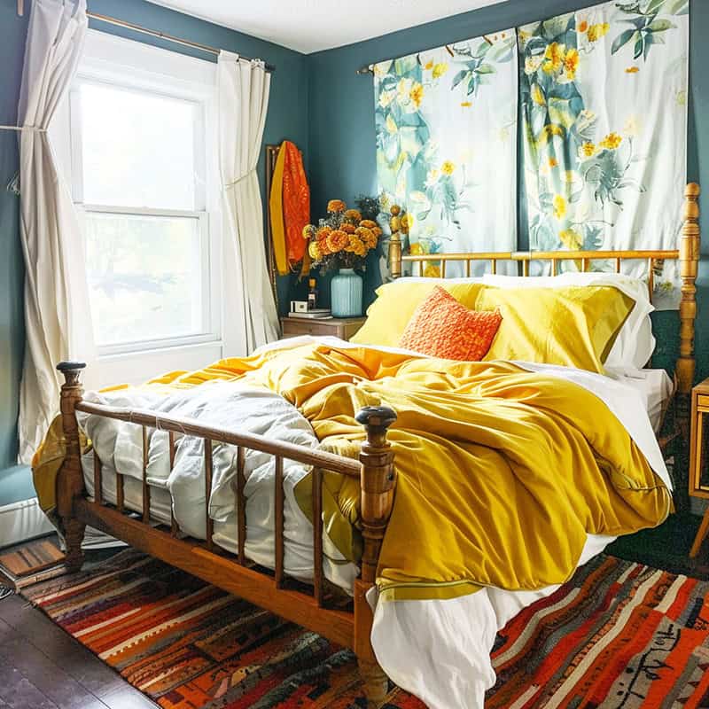 Yellow home bedroom refresh.